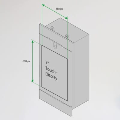 Außensprechanlage RESIDIUM Door Unit - Größe des Displays für individuelle Gestaltung