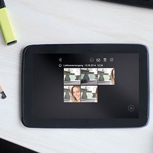 Full HD aufgelöste Bilder von Besuchern auf dem Tablet - Control Panel - Snapshots
