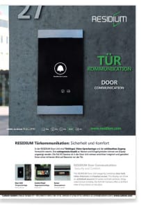 RESIDIUM: Sprechanlagen | Türkommunikation | Außensprechanlagen | Türsprechstellen |